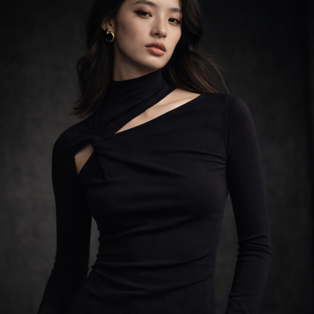 The Sculpt High-Neck Long Sleeve Top