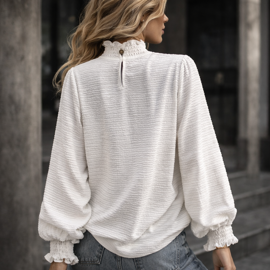 The Elara Textured Blouse