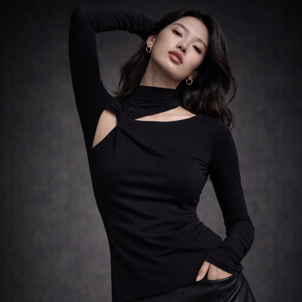 The Sculpt High-Neck Long Sleeve Top